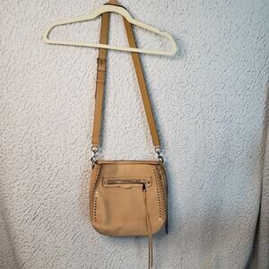 Rebecca Minkoff Crossbody Bag Women Tan Leather Boho Adjustable Strap